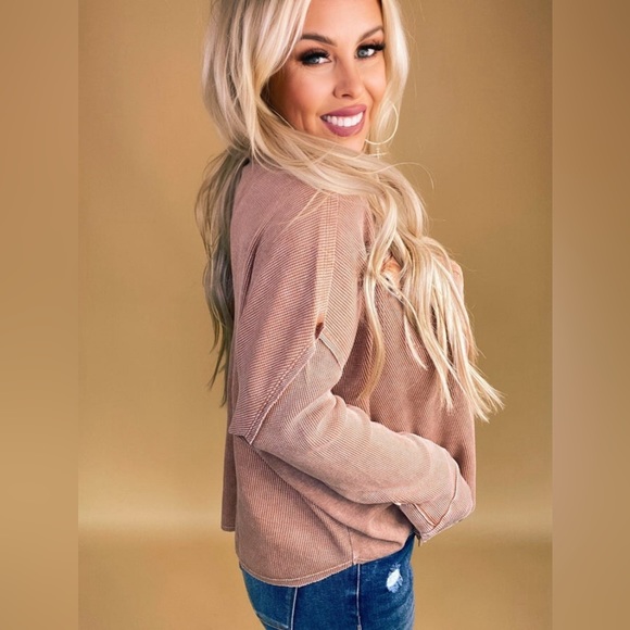 New Easel Waffle Knit Jacket Shacket Top Size Large HTF - Picture 2 of 6